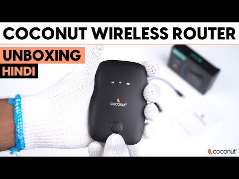 Coconut Wireless Router Unboxing - 4G LTE WR01 | Best Wireless Router | Hotspot WiFi |