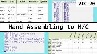 Hand Assembling to Machine Code on the Commodore VIC-20