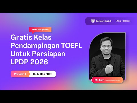 Day 01 Kelas Pendampingan Ujian Bahasa Inggris for LPDP 2026
