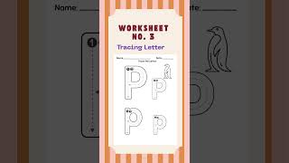 Letter P Writing for Kids | Alphabet Practice with Free Worksheets Preschool & Kindergarten Learning