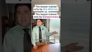 Ace Attorney lawyer vs Danganronpa lawyer #danganronpa #aceattorney #visualnovel #comedy #fyp