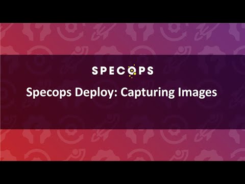 Specops Deploy: Capturing Images