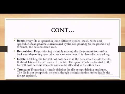 What is File System, File access Method types in Operating System