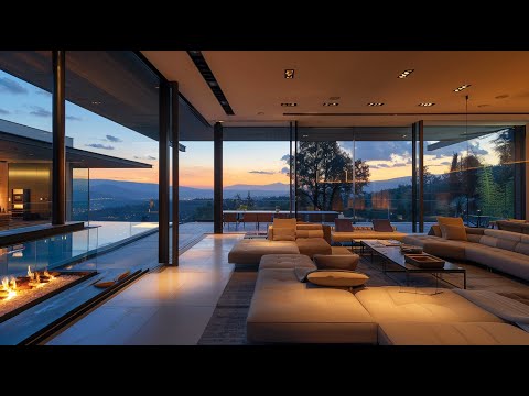 Cozy Living Room and Crackling Fire for Relaxation, Stress and Anxiety Relief