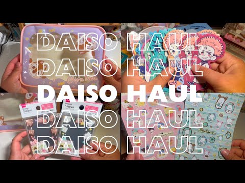 BIG DAISO HAUL FROM JAPAN! mostly kpop trading goods, sanrio, anime, stationary etc :)
