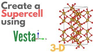 Create a SUPER-CELL using VESTA - [TUTORIAL #4]