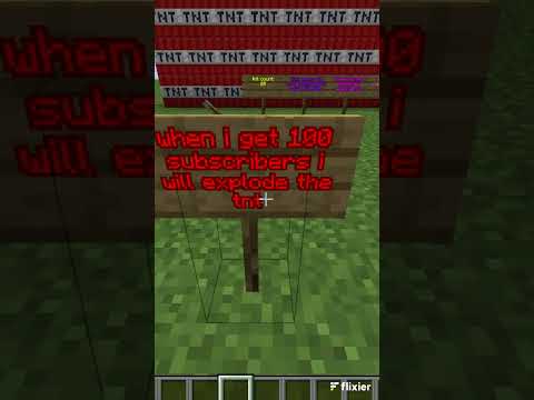 Minecraft but 1 subscriber = 1 TNT #minecraft #gaming #shorts #subscribe