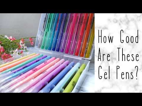 How Good are these Gel Pens from Action | Ribbon Lettering with Gel Pens