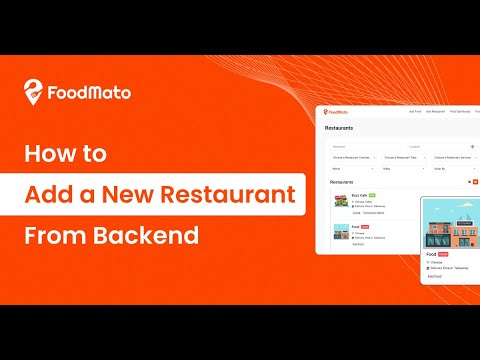 How to Add Restaurant in Food Management from Backend | FoodMato