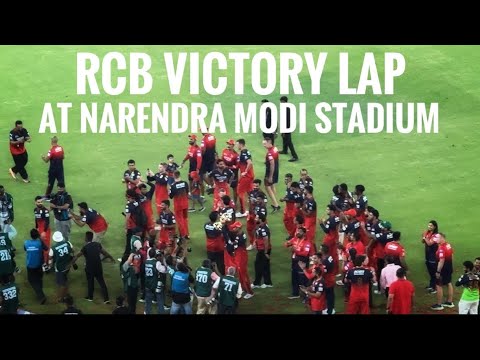 Rcb victory lap at narendra Modi stadium with fans - Virat kohli, royal challengers Bengaluru #ipl