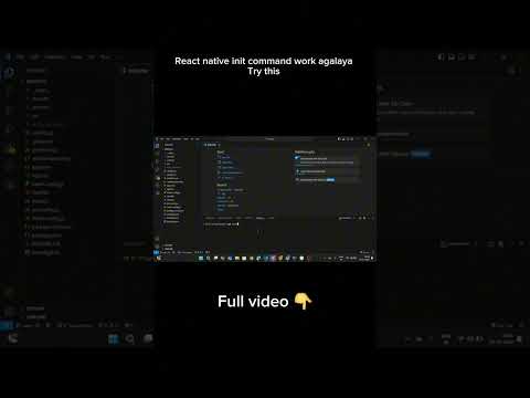 Alternative option for react native init command || #reactnative || Relaxwithrk