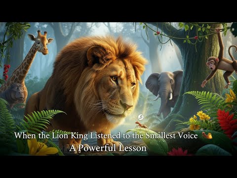 `When the Lion King Listened to the Smallest Voice 🦁🐜 | A Powerful Lesson
