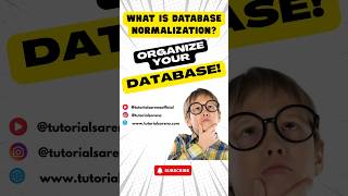 DATABASE NORMALIZATION Explained (1NF, 2NF, 3NF) | Database Fundamentals #shorts #shortsfeed