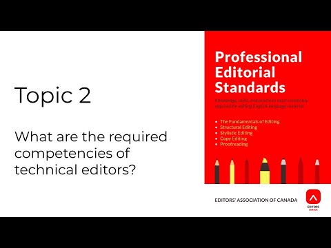 Core Concepts & Competencies for Technical Editors (TECM 5195: Module 8)