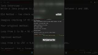 Java Trick: Primes Between 1–100 Explained! #javashorts #javainterview #faang #mjbackendbootcamp