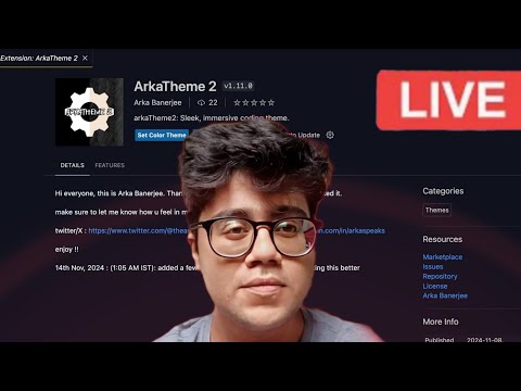 I made a VS CODE EXTENSION on LIVESTREAM