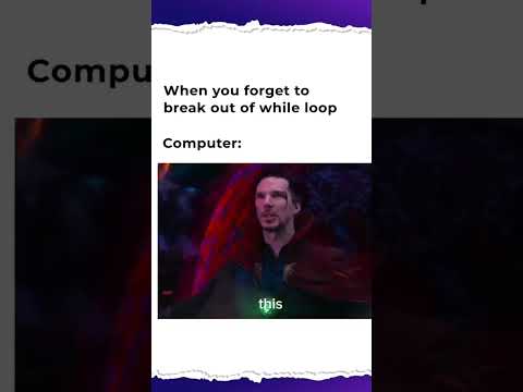 When You Forget To Break Out Of While Loop #loop #looping #whileloop #iteration #loops