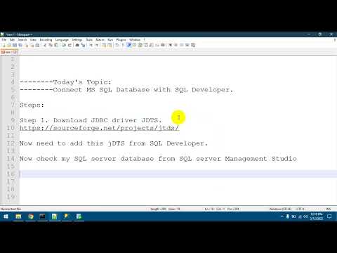 Connect MS SQL Database with SQL Developer. #DBA_Cave #Oracle