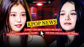 Kpop News: Newjeans Drinking Worry Fans! Jennie–Jisoo Clip Sparks Debate!Giselle Allegedly Isolated?