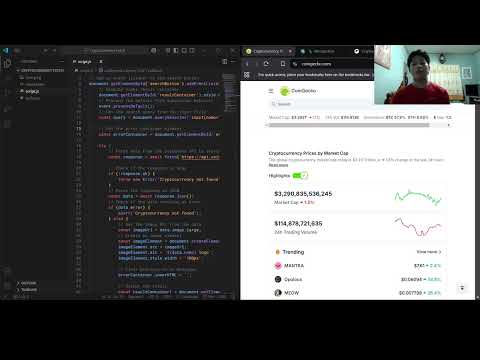 Cryptocurrency Search Engine Website Using The CoinGecko API