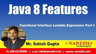 Java 8.0 Features | Functional Interface Lambda Expression Part-1  | by Mr.Satish Gupta