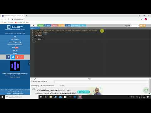 Swapping 2 Numbers 3 variables | Online GDB compiler