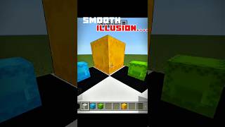 Smooth illusion 😅 #minecraft #memes #mcpeshorts