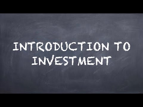Introduction to Investment【Dr. Deric】