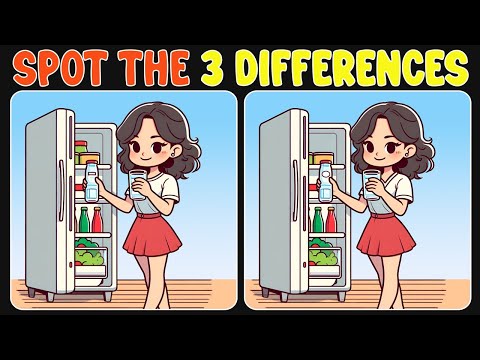 🧩🧠Genius Level Spot The Difference Challenge!《 A Little Difficult 》
