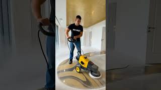 THIS FLOOR IS INSANE😱  Black Gold Marble Epoxy Bedroom! #shorts #epoxy #marble #floor