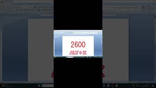 create sun ms word tricks | character code | #computer #excel #ytshorts #viralvideo