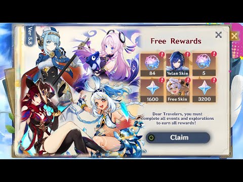 VERY GOOD NEWS! HOW TO GET 84 FREE PULLS IN 5.8 BEFORE NODKRAI - Genshin Impact