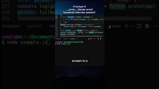 Prototype vs __proto__ Javascript interview question #javascript #frontend #webdevelopment