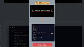 🔥 Insane Virus Alert Animation Using Pure Code!
