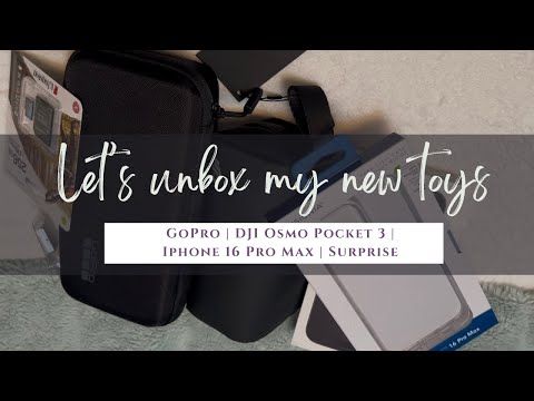 VLOGMAS Ep. 7: Unboxing my new toys | GoPro | DJI Osmo Pocket 3 | iPhone 16 | Surprise Gift