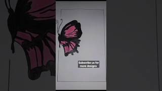 Border designs. Butterfly border design.
