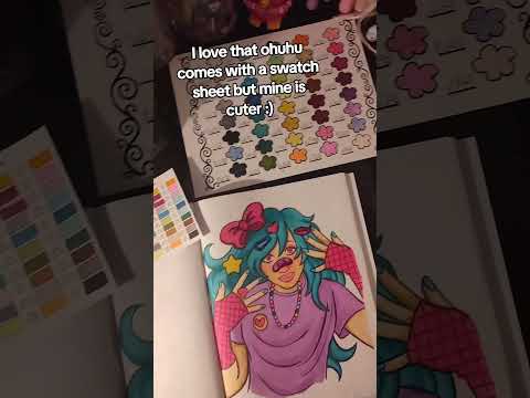 Have you tried Ohuhu Markers? #illustration #coloringbook #kpop