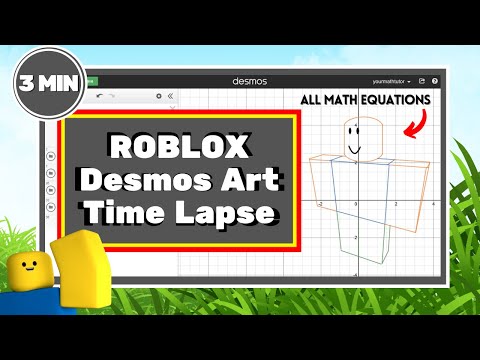 Drawing Roblox Noob in Desmos | Easy Desmos Art Project | Time Lapse