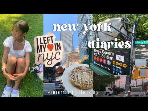 nyc diaries 💌: central park, time square & more// summer in the city ⭐️