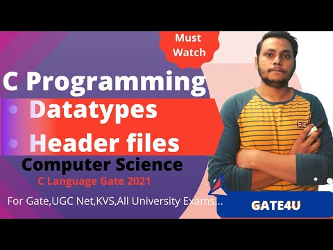 Header files and Datatypes Best Explanation Programming in C Language🔥