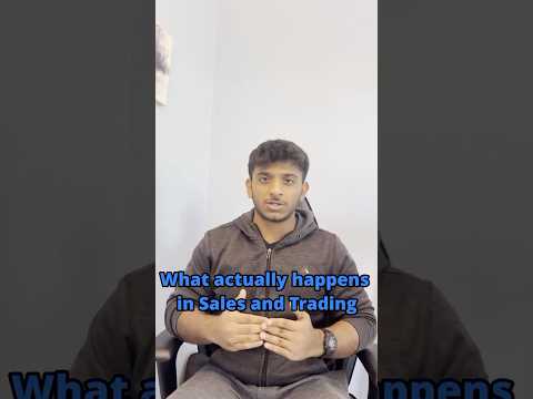 What does a Sell Side Trader actually DO??