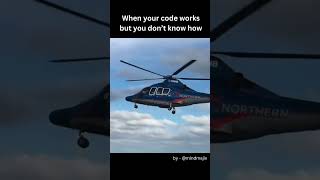 When Your Code Works But You Don't Know How 😂 #developermemes #codingmemes #funny #comedy #tester
