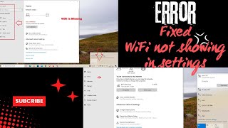 Fix WiFi Not Showing in Settings On Windows 10 |  WiFi Icon Missing (2024 Best FIX)