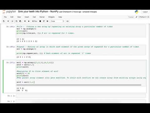 Numpy array creation - Using existing array
