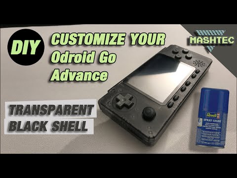 OGA - Customize your Odroid Go Advance - transparent black shell (DIY)