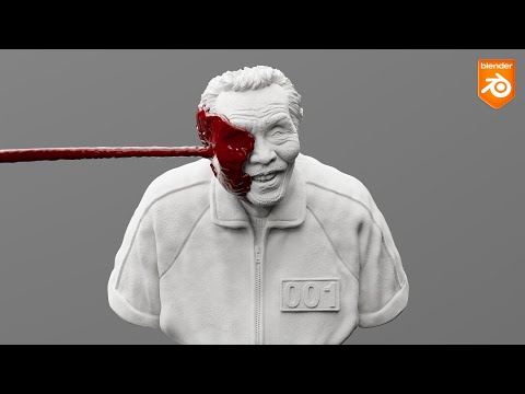 Squid Game Yeong Su Oh Blood ( Blender 3D )