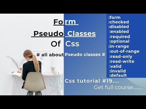 form pseudo class | pseudo class | css tutorial #19