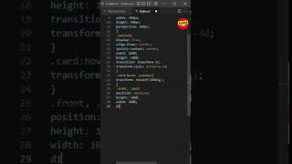 Flip Card | HTML CSS #shorts