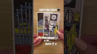Tarot card pairs - which two cards are alike? 🔮 #learntarot #tarotcards 🌓🌒