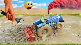 Top The Most Creative Science Project | Mini Tractor Is Plowing In Mud@MiniTractor100 